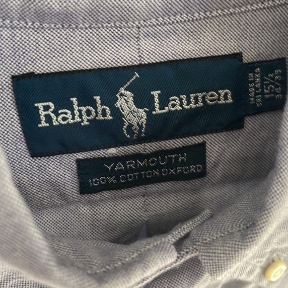 Ralph Lauren Dress Shirt Purple - L 15.5 34/35 - Picture 2 of 3